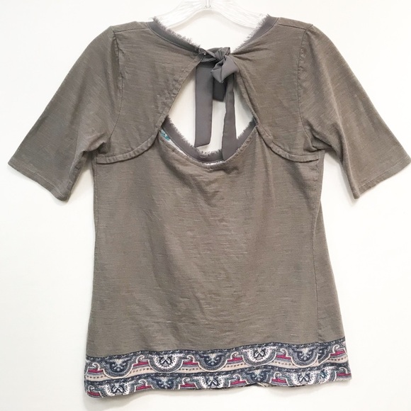 Akemi + Kin Women’s Tie Back Short‎ Sleeve Top XS - Picture 2 of 7